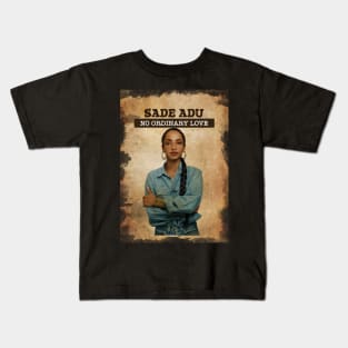 Vintage Old Paper 80S Style Sade Kids T-Shirt